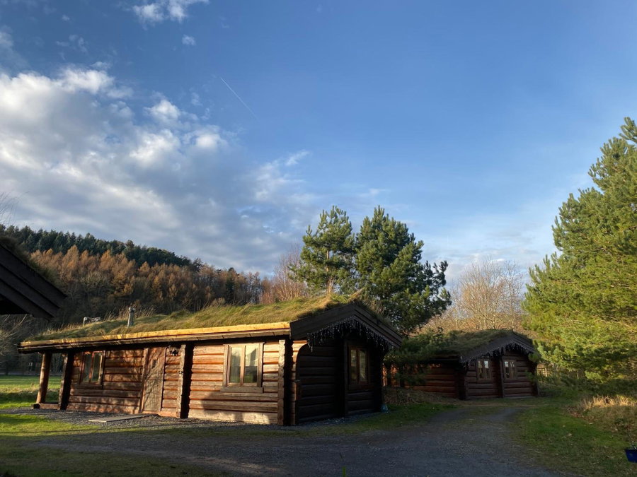 Log home village, Ulverston, United Kingdom