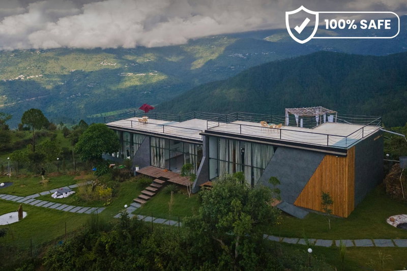 SaffronStays Glasshouse Celeste, Ranikhet - luxurious glass villa with breathtaking views, Bhatrojkhan, India