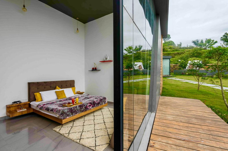 SaffronStays Glasshouse Celeste, Ranikhet - luxurious glass villa with breathtaking views, Bhatrojkhan, India