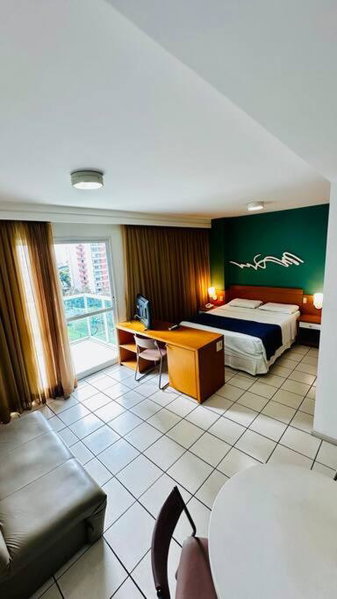 Praia do Canto Apart Hotel - Quarto sala e varanda, Vitória, Brazil