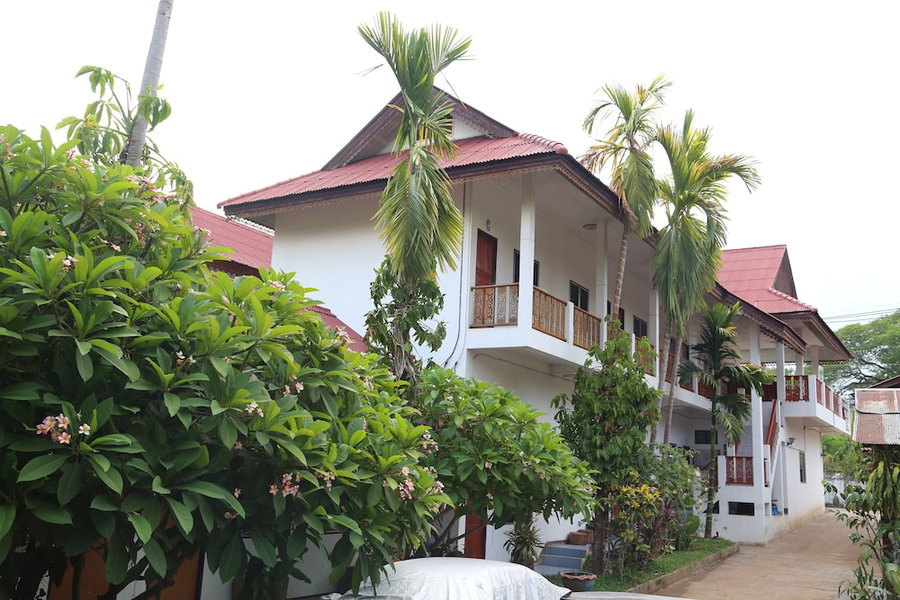 Palm House white building, Mae Hong Son, Thailand