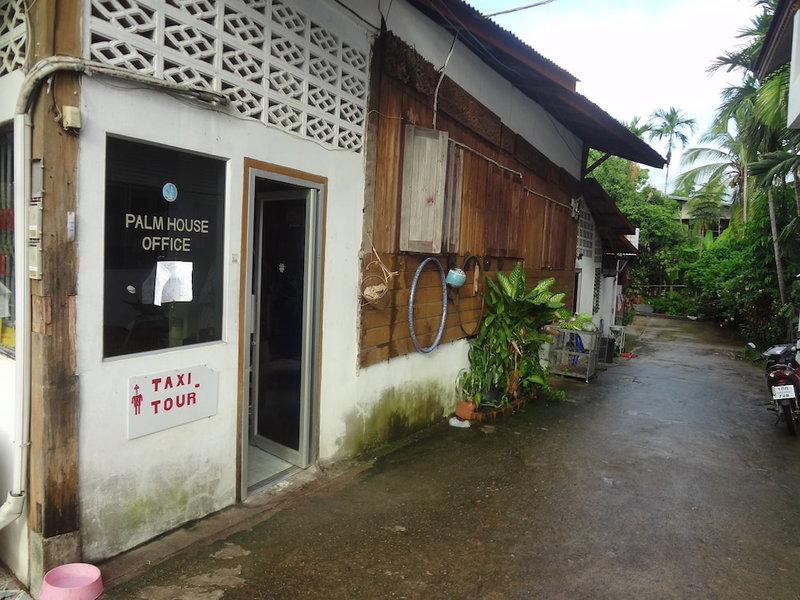 Palm House white building, Mae Hong Son, Thailand