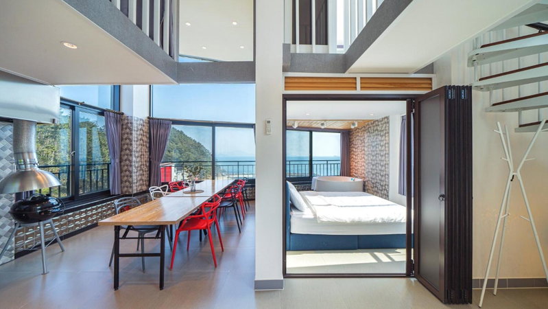 Geoje Highend Spa Pool Villa Duplex, Indoor BBQ, Geoje, South Korea