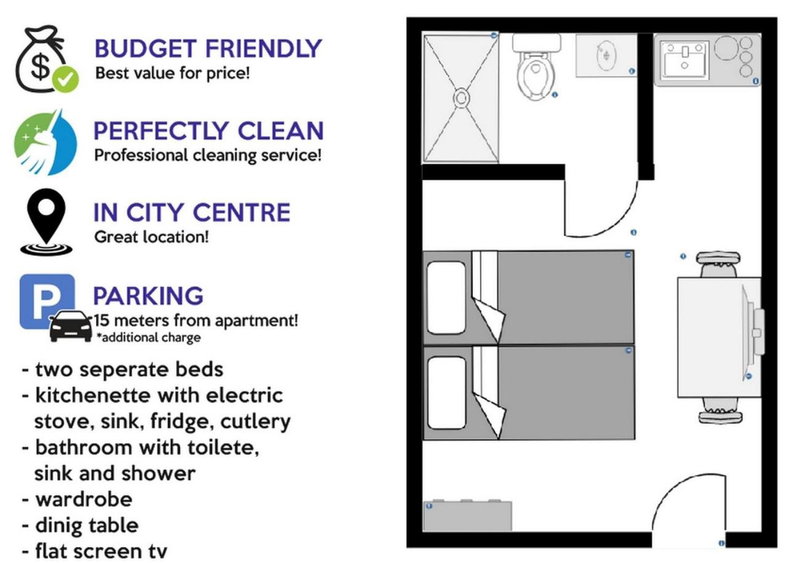 Budget Apartman LeLo Centar 3, Osijek, Croatia