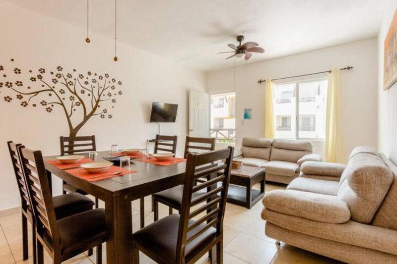 Apartamento En Fraccionamiento Privado 6 Personas, 5 Camas, Piscina cerca de la Playa, Playa del Carmen, Mexico