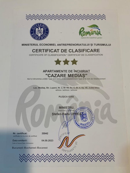 Cazare Medias, apartament modern, Mediaş, Romania
