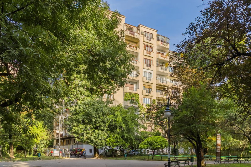 Panoramic Cișmigiu Park, Bucharest, Romania