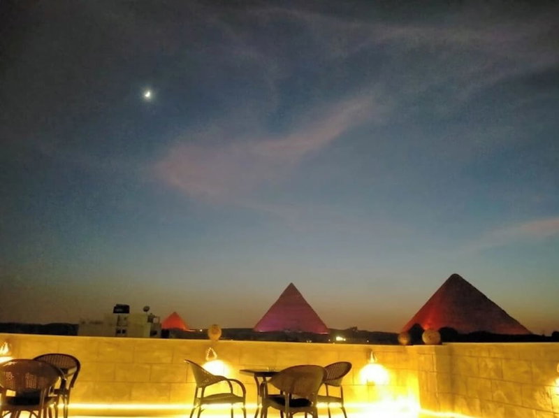 Enter Pyramids Inn, Giza, Egypt
