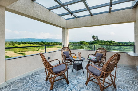 SaffronStays Nishta - 4BR pet-friendly villa with pool, turf, gazebo & terrace BBQ views in Alibaug, Alibaug, India
