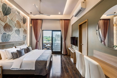 SaffronStays Nishta - 4BR pet-friendly villa with pool, turf, gazebo & terrace BBQ views in Alibaug, Alibaug, India