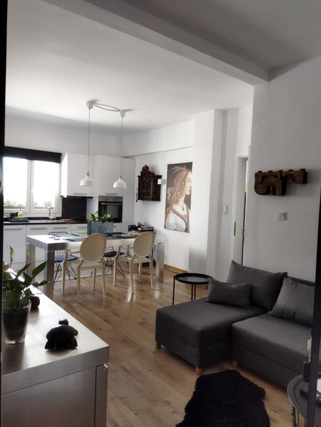 Minimal apartment by the beach, Korinthos, Greece