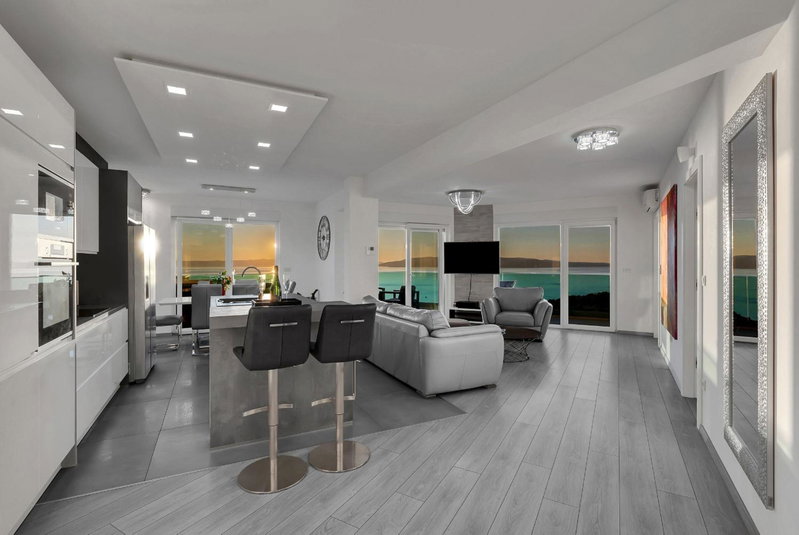 Exclusive Penthouse Big Blue with private Jacuzzi, Makarska, Croatia