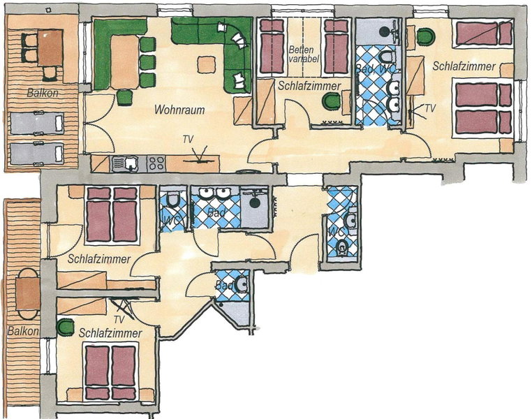 Erlenhof Appartements, Grossarl, Austria