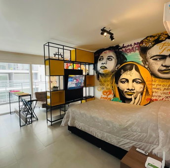 Flat Libertad, 404 A, com vaga de garagem, Pelotas, Brazil