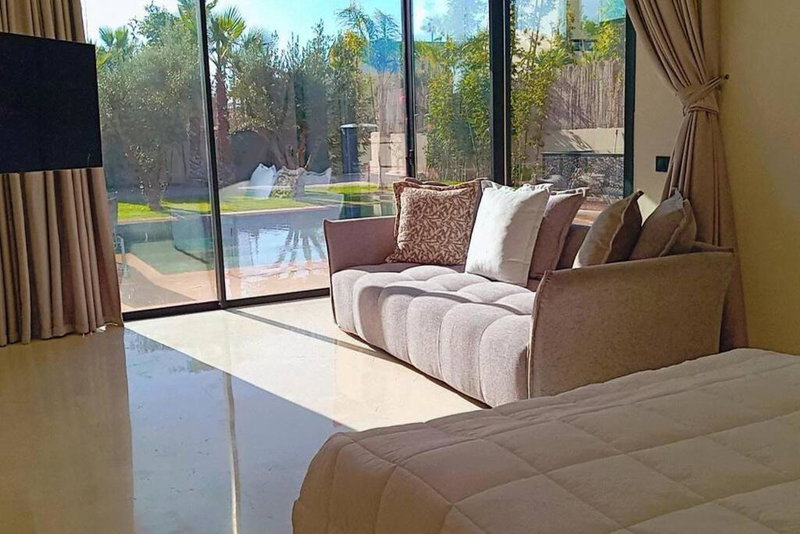 villa white, Marrakech, Morocco