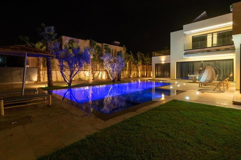 villa white, Marrakech, Morocco