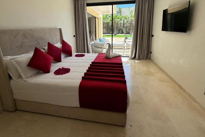 villa white, Marrakech, Morocco