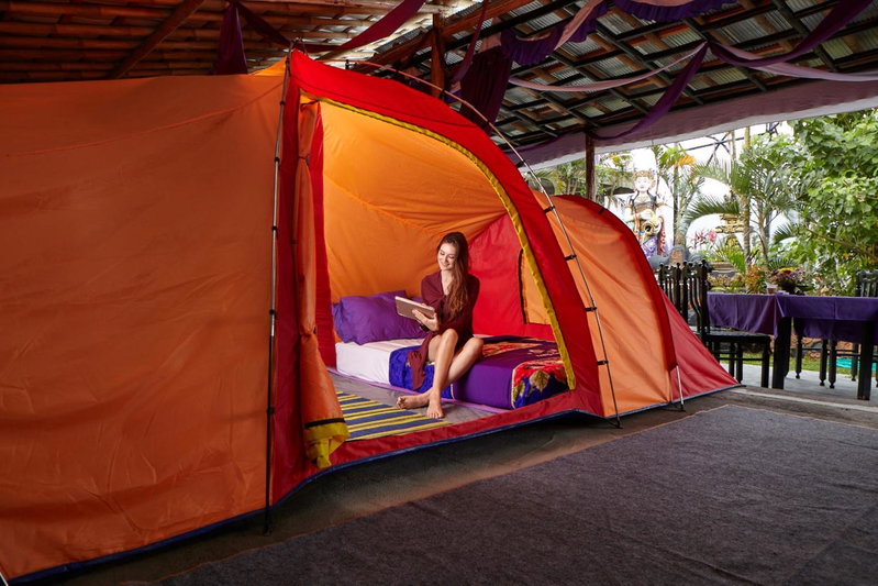 Hiker's Camp at Toya Devasya, Kintamani, Indonesia
