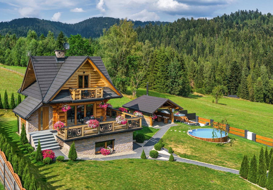 Domek DeLuxe Spa z sauną i jacuzzi- Nowy Targ blisko Zakopanego i Białki Tatrzańskiej, Nowy Targ, Poland
