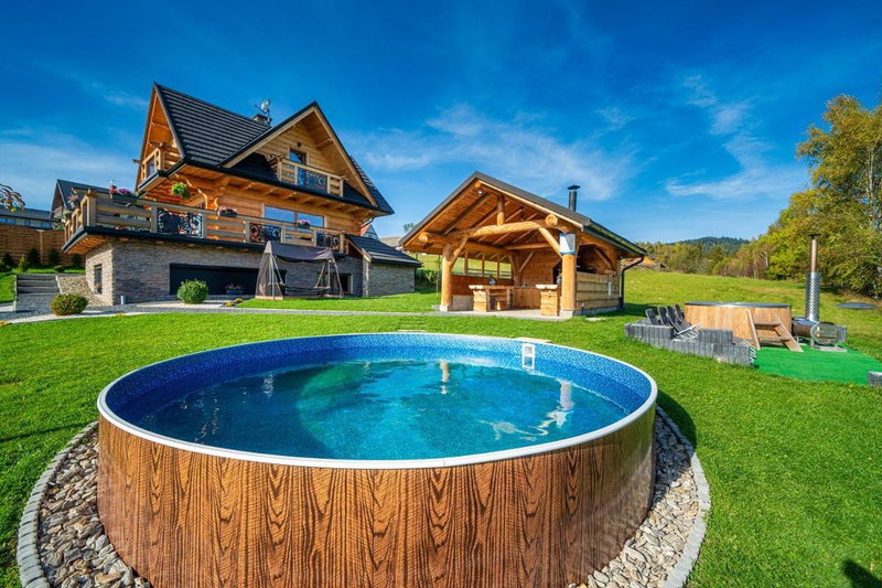 Domek DeLuxe Spa z sauną i jacuzzi- Nowy Targ blisko Zakopanego i Białki Tatrzańskiej, Nowy Targ, Poland