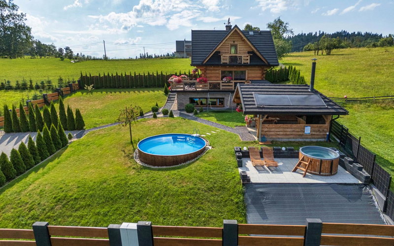 Domek DeLuxe Spa z sauną i jacuzzi- Nowy Targ blisko Zakopanego i Białki Tatrzańskiej, Nowy Targ, Poland