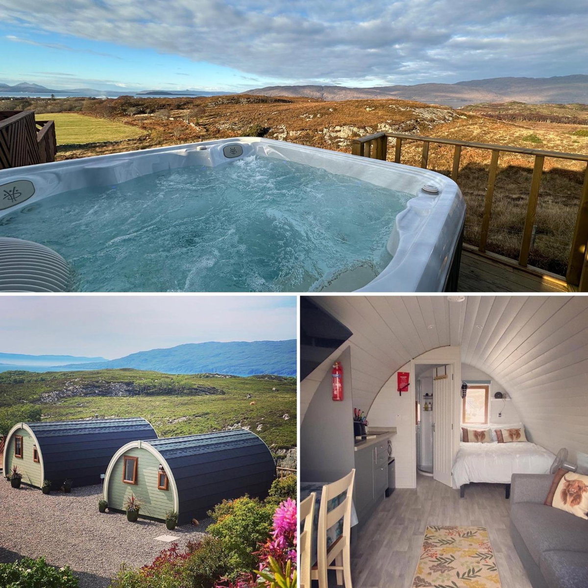 Duirinish Pods with Private Hot Tubs and Duirinish Bothy with No Hot Tub, United Kingdom