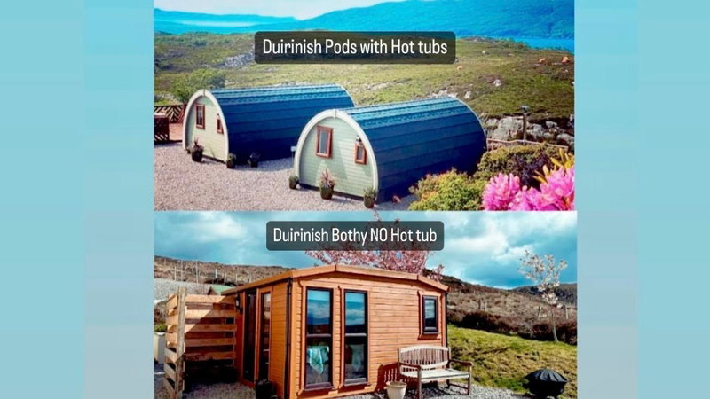 Duirinish Pods with Private Hot Tubs and Duirinish Bothy with No Hot Tub, Plockton, United Kingdom