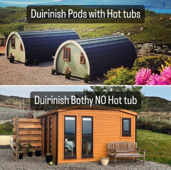 Duirinish Pods with Private Hot Tubs and Duirinish Bothy with No Hot Tub, Plockton, United Kingdom