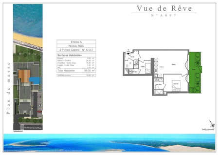 Residence vue de reve - 1 ere ligne de plage, Arcachon, France