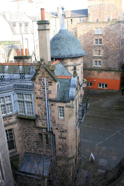 Royal Mile Balconies by the Castle, Edinburgh, United Kingdom