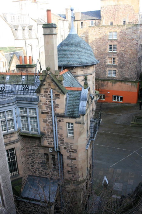 Royal Mile Balconies by the Castle, Edinburgh, United Kingdom