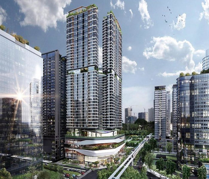 Apartments in Han Jardin Building next West Lake, Hanoi, Vietnam