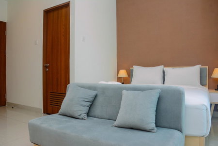 Grand Kamala Lagoon Studio Apartment with Modern Interior By Travelio, Pekayon Satu, Indonesia