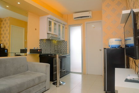 Bassura City 2BR Apartment with Minimalist Design near Shopping Mall, Jakarta, Indonesia
