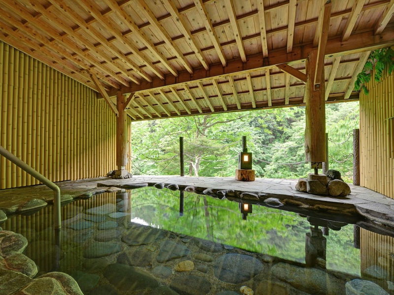 Shima Onsen Yuzurihaso Hot spring Inn, Nakanojo, Japan