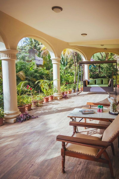 SaffronStays La Casa Maestro - Spanish 4BR villa with terrace plunge pool, coconut groves & mountain views, featured in Condé Nast, Kashid, India