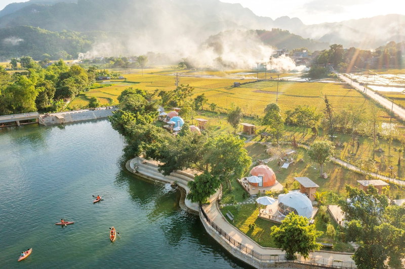 Deluxe Glamping in Mai Chau Lodge, Mai Chau, Vietnam