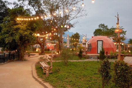 Deluxe Glamping in Mai Chau Lodge, Mai Chau, Vietnam