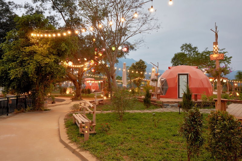 Deluxe Glamping in Mai Chau Lodge, Mai Chau, Vietnam