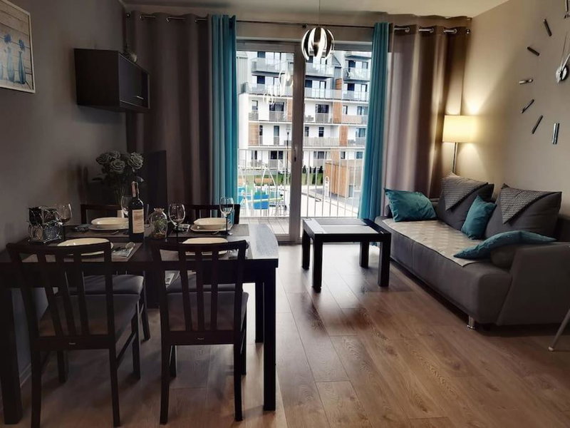 Apartament Turkusowy nad Morzem Kołobrzeg Podczele, Kołobrzeg, Poland