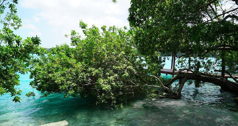 Laguna Secreta Bacalar, Bacalar, Mexico