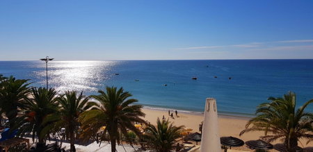 Praia Oura Sunset, Albufeira, Portugal