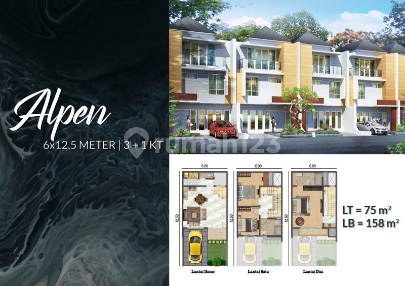 House for rent in Bandung, Indonesia · 3 rooms, 3 baths