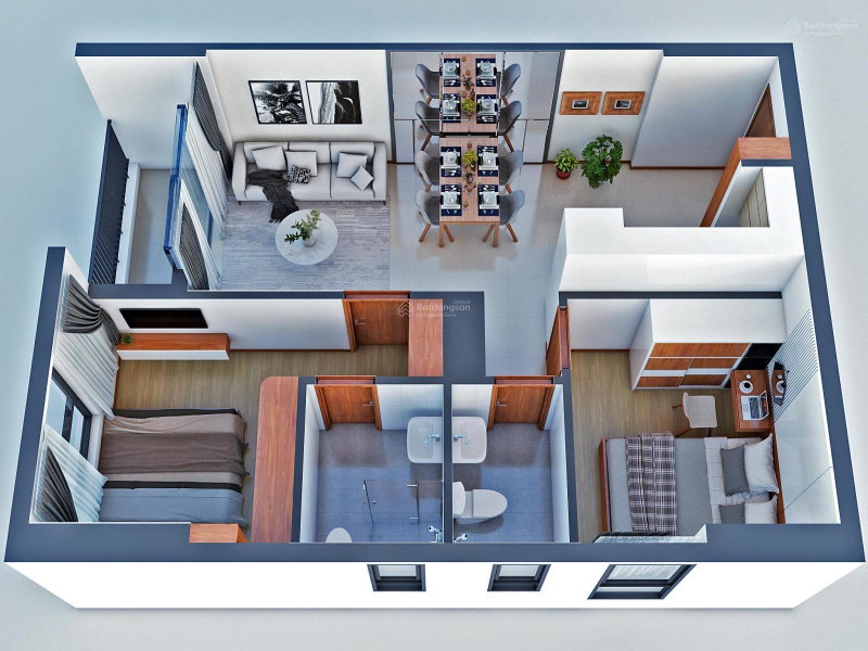 Apartment for sale in Di An, Vietnam · Bcons Green View · 2 rooms, 2 baths