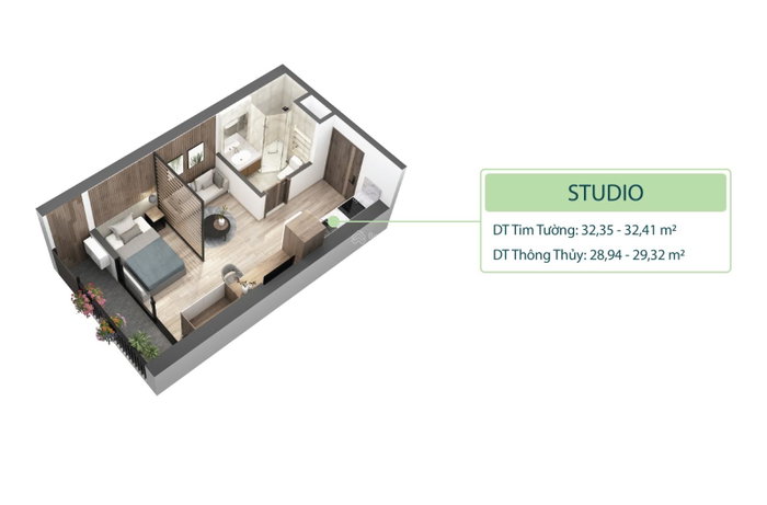 Apartamento en venta en Hung Yen, Vietnam · Ecopark Urban Area · 3 habitaciones, 2 baños