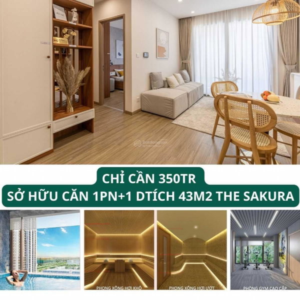 Apartment for sale in Ha Dong, Vietnam · The Sakura · 3 rooms, 2 baths