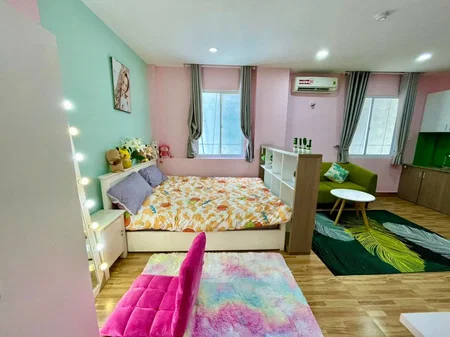 Apartment for rent in Ho Chi Minh City, Vietnam · District 4 · 1 room, 1 bath