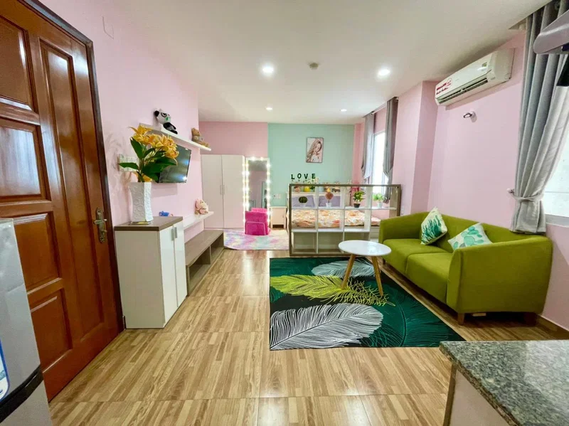Apartment for rent in Ho Chi Minh City, Vietnam · District 4 · 1 room, 1 bath