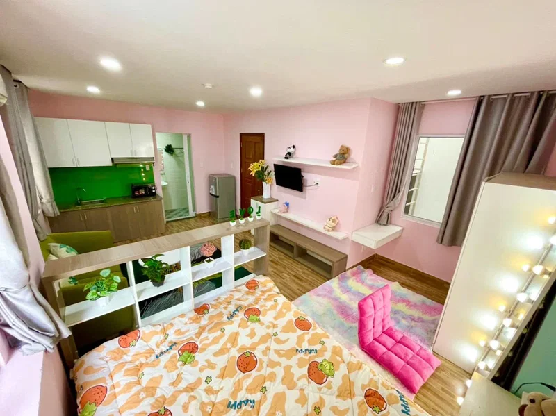 Apartment for rent in Ho Chi Minh City, Vietnam · District 4 · 1 room, 1 bath