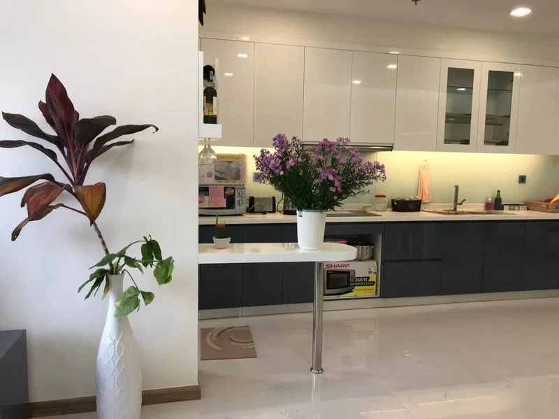 Apartment for rent in Ho Chi Minh City, Vietnam · Vinhomes Central Park · 2 rooms, 1 bath